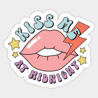 Kiss me at midnight  funny 2023 new year christmas gift idea Sticker